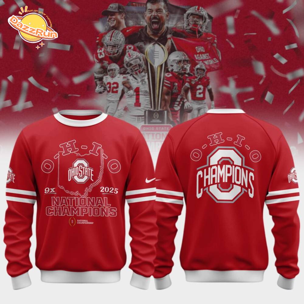 Ohio State Buckeyes Nike College Football Playoff 2024 National Champions Limited Edition Red Sweatshirt Ohio State Buckeyes Nike College Football Playoff 2024 National Champions Limited Edition Red Sweatshirt