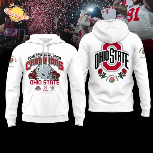 Ohio State Football Hoodie Rose Bowl 2025 Champions