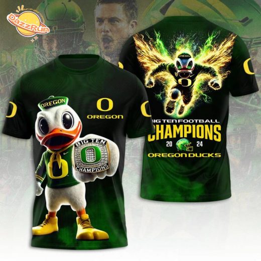 Oregon Ducks Football 3D T-Shirt – College Sports Apparel