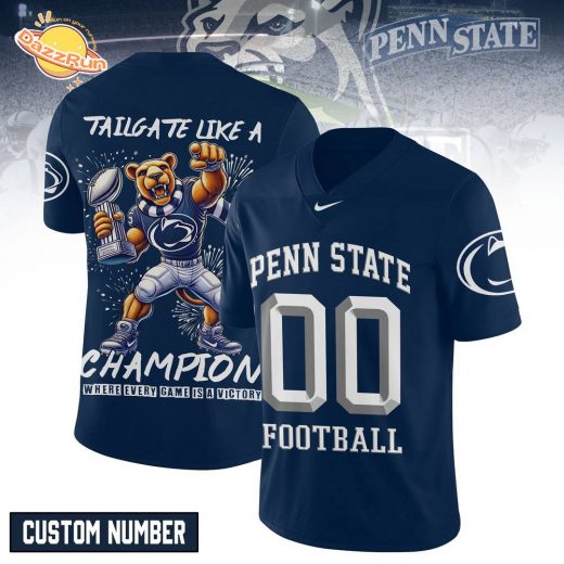 Penn State Tailgate Like a Champion Custom Football Jersey