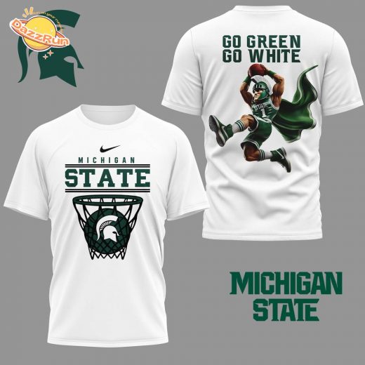 Premium Michigan State Go Green Go White 3D Shirt – Spartan Spirit