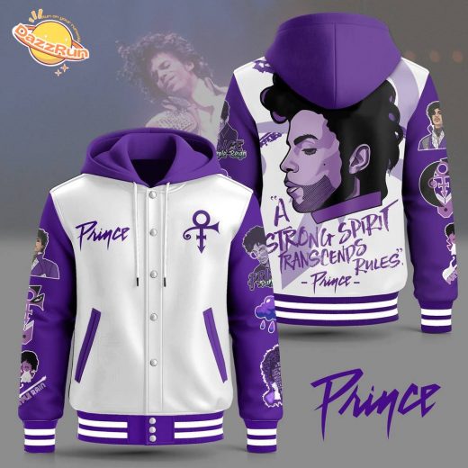 Prince Hooded Baseball Jacket A Strong Spirit Transcends Rules