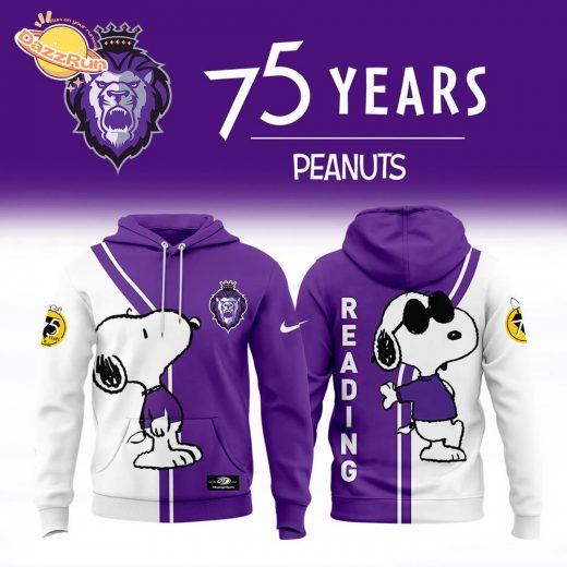 Reading Royals Purple 75th Anniversary Snoopy Hoodie 2025