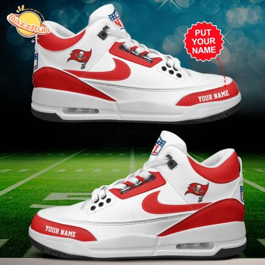 Tampa Bay Buccaneers Air Jordan 3 Shoes Personalized – Custom Team Shoes