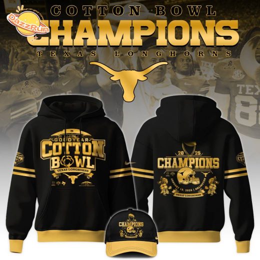 Texas Longhorns 2025 NCAA Cotton Bowl Champions Limited Edition Hoodie