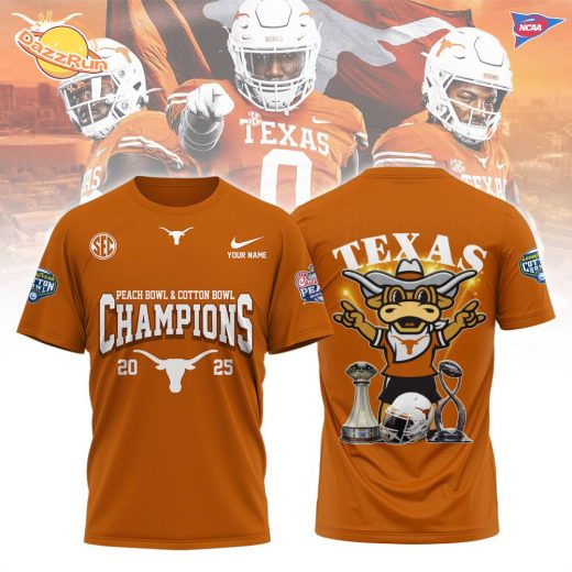 Texas Peach Bowl & Cotton Bowl Champion 2025 3D T-Shirt