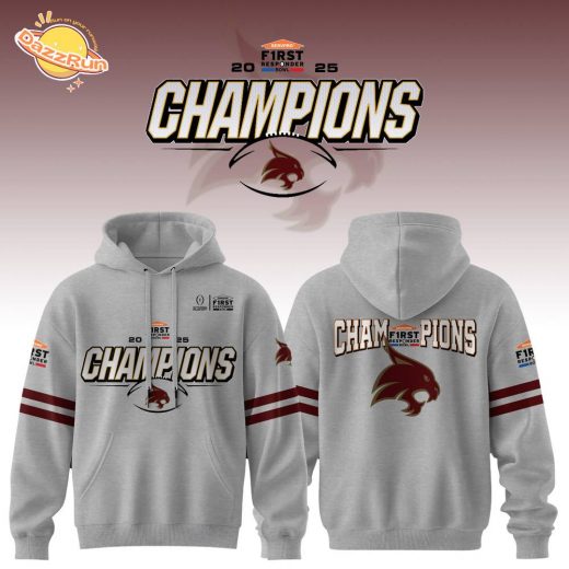 Texas State Bobcats First Responder Bowl Gray Hoodie 2025