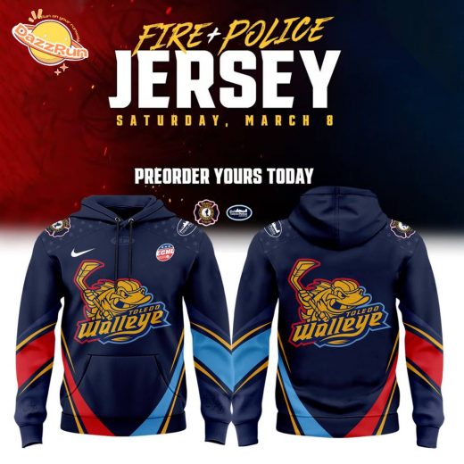 Toledo Walleye x First Responders Night Limited Edition Hoodie