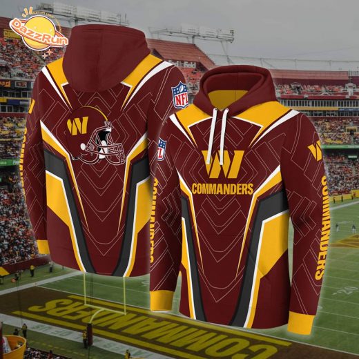 Washington Commanders Burgundy Energetic Vibes Hoodie – 2025 Edition