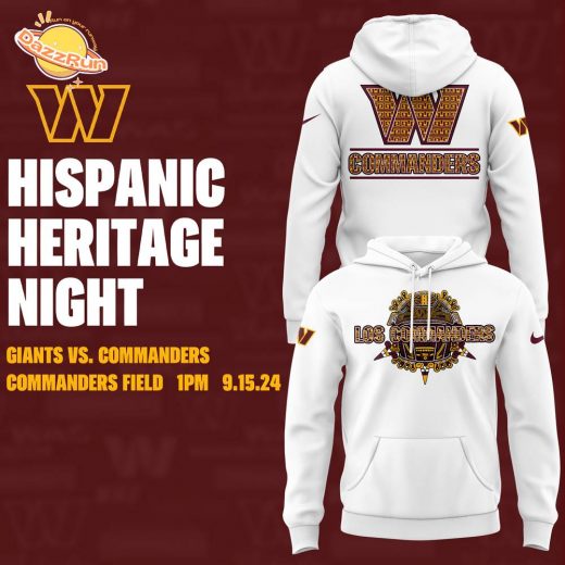 Washington Commanders “Hispanic Heritage Night” White Hoodie 2024