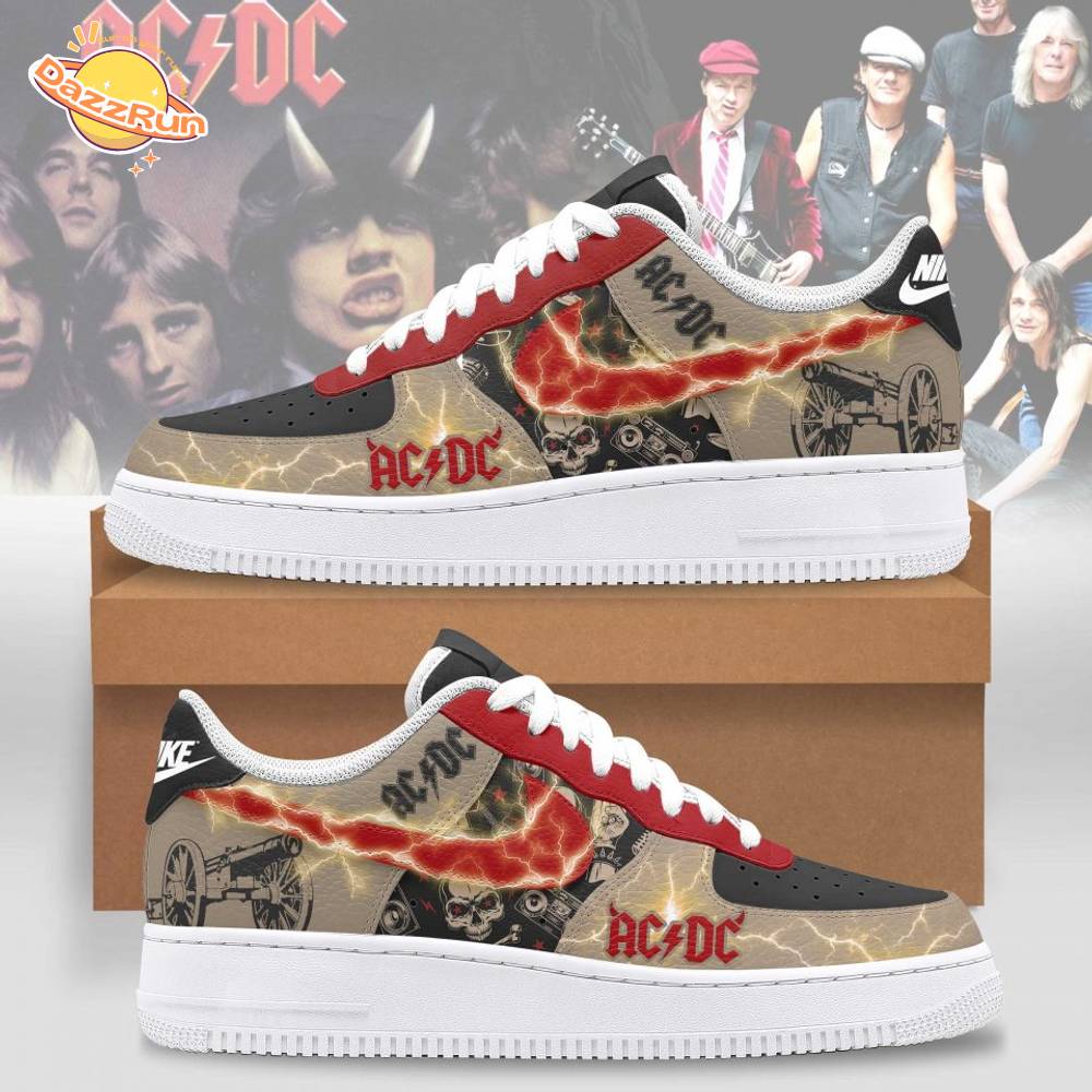AC/DC AF1 Nike Sneakers - Limited Edition Rock & Roll Fan Shoes AC/DC AF1 Nike Sneakers - Limited Edition Rock & Roll Fan Shoes