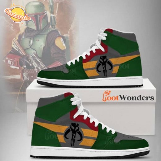 Boba Fett Star Wars Shoes for Fans – Limited Edition AJ1 Sneakers