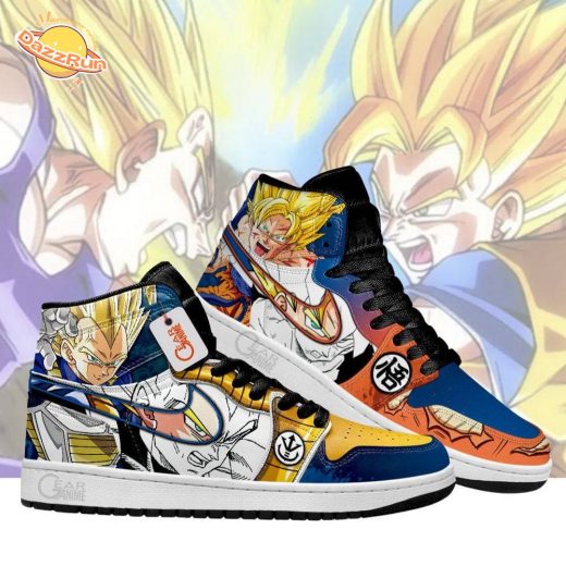 Goku & Vegeta J1s Sneakers – Saiyan Rivalry Collection AJ1 Shoes Limited Edition