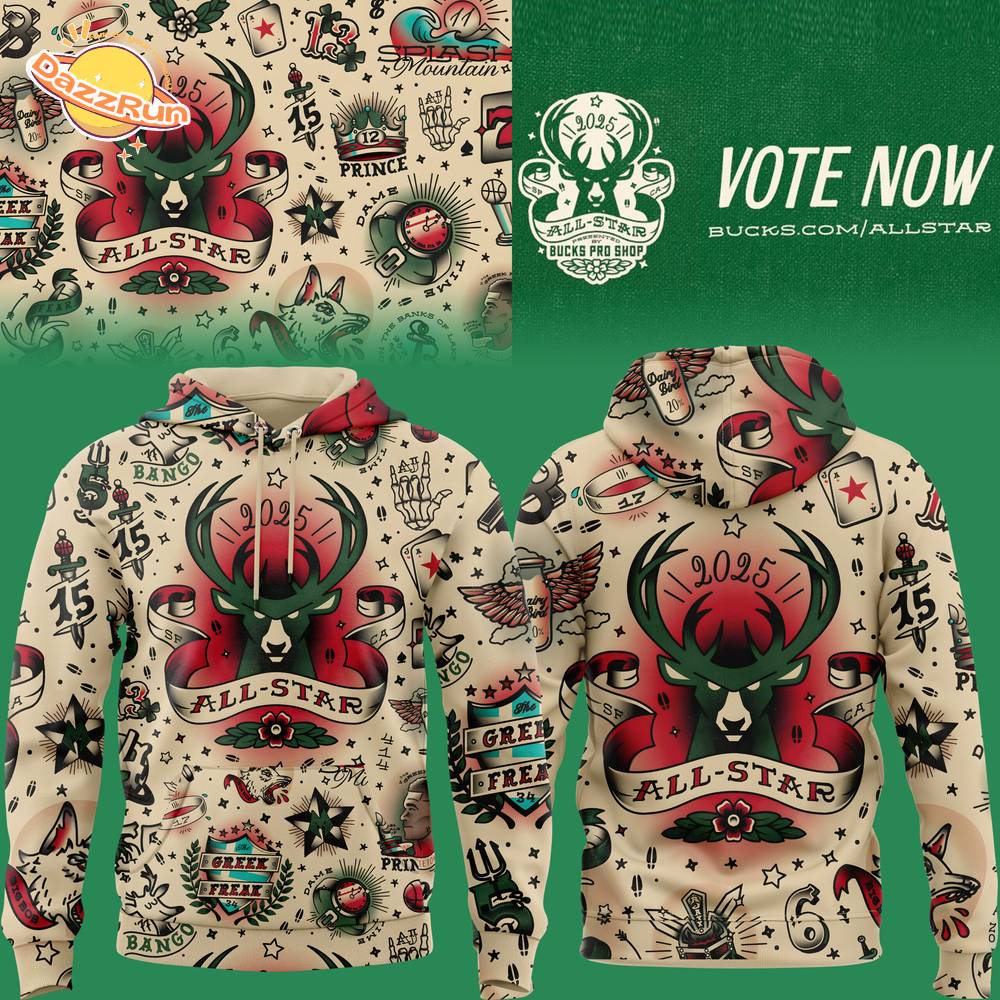 Milwaukee Bucks 2025 All-Star Vote Now Fan Limited Edition Hoodie Milwaukee Bucks 2025 All-Star Vote Now Fan Limited Edition Hoodie