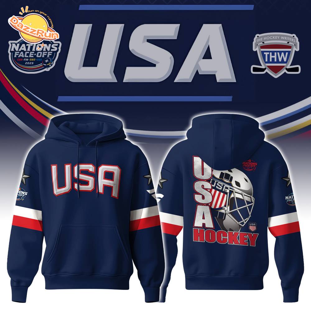 NHL 4 Nations Faceoff USA Premium Hoodie Limited Edition NHL 4 Nations Faceoff USA Premium Hoodie Limited Edition