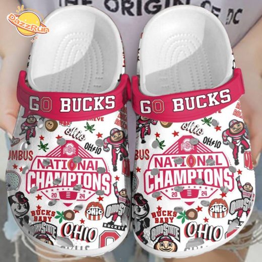 Ohio State Buckeyes Custom Football Clogs Shoes