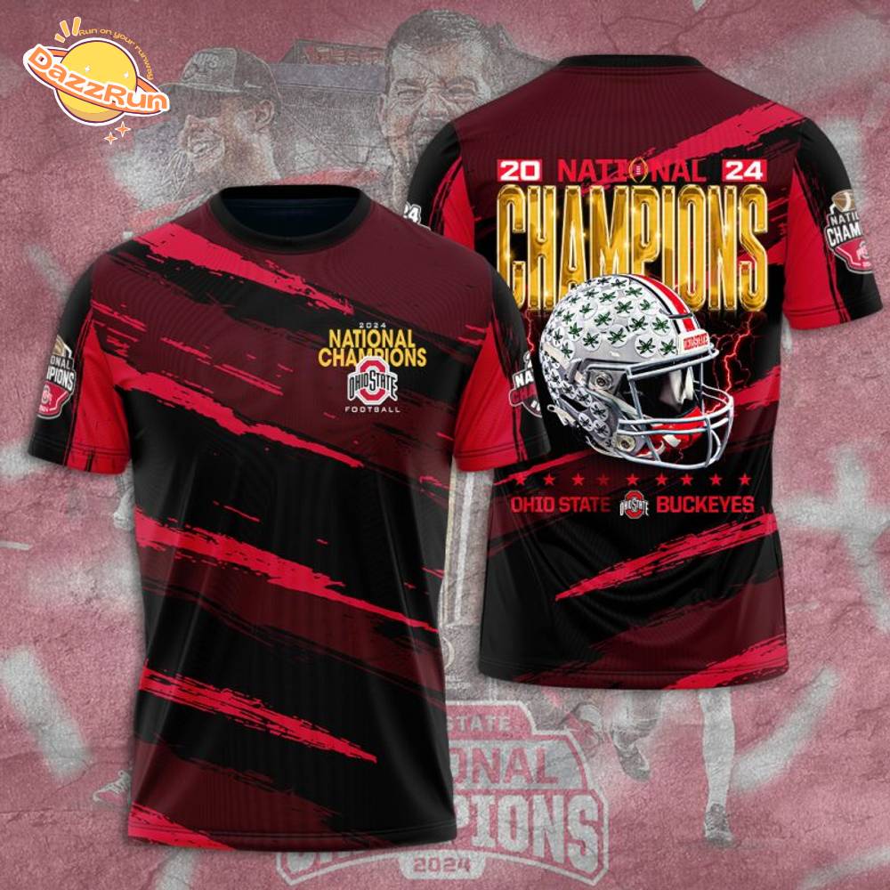 Ohio State Buckeyes Football 3D T-Shirt Edition New Design Ohio State Buckeyes Football 3D T-Shirt Edition New Design