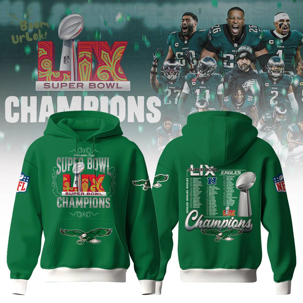 Philadelphia Eagles Super Bowl LIX Champions Limited Edition Hoodie – 2025 Official Gear Philadelphia Eagles Super Bowl LIX Champions Limited Edition Hoodie – 2025 Official Gear
