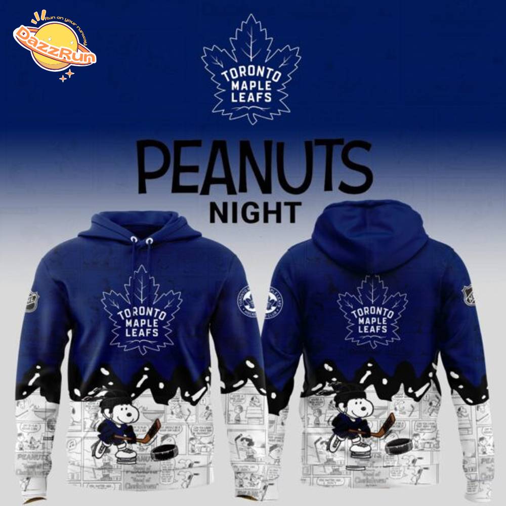 Toronto Maple Leafs Peanuts Night Hoodie Limited Edition Toronto Maple Leafs Peanuts Night Hoodie Limited Edition