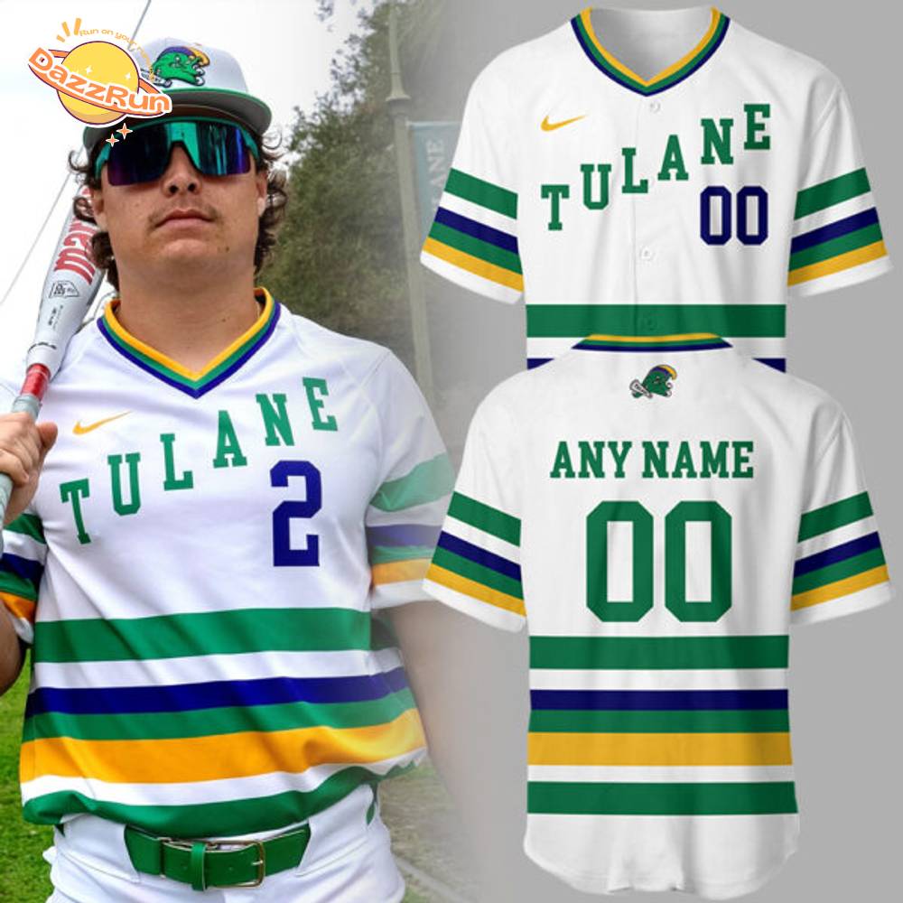 Tulane Baseball 2025 Limited Edition "Mardi Gras 2025" Custom Baseball Jersey Tulane Baseball 2025 Limited Edition "Mardi Gras 2025" Custom Baseball Jersey