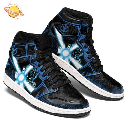 Vegeta Blue AJ1 Sneakers Anime Aura Blast Limited Edition