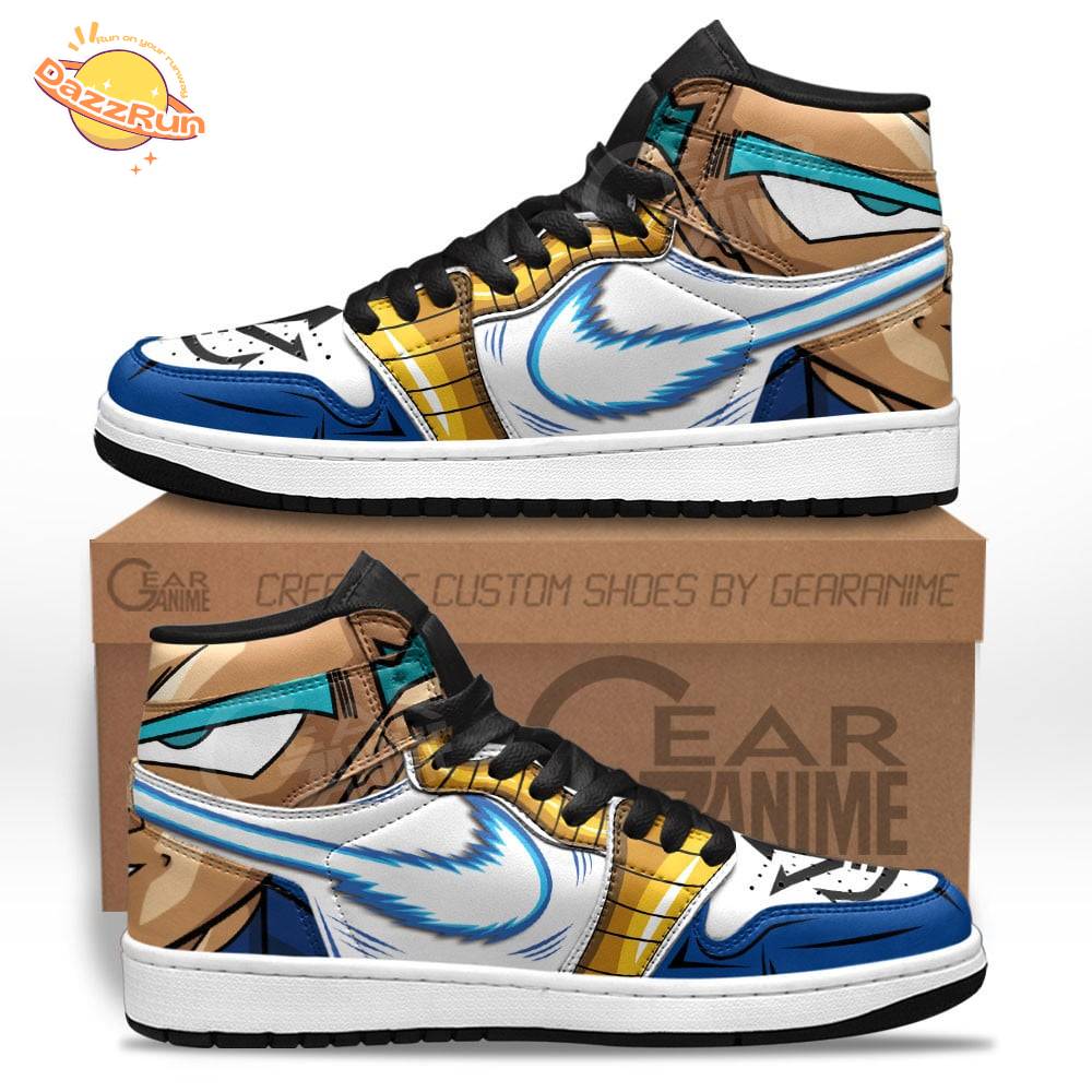 Vegeta Blue AJ1 Sneakers Custom Limited Edition Vegeta Blue AJ1 Sneakers Custom Limited Edition