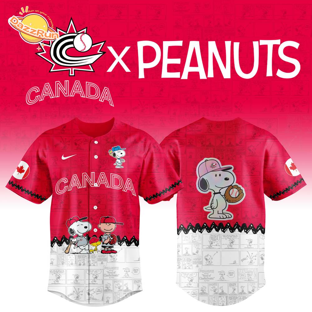 2025 Canada Baseball Team X Peanuts World Baseball Classic Nike Limited Red Baseball Jersey 2025 Canada Baseball Team X Peanuts World Baseball Classic Nike Limited Red Baseball Jersey