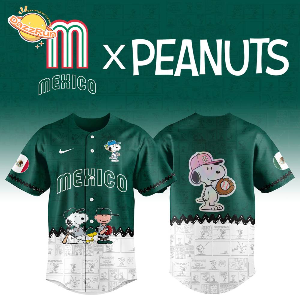 2025 Mexico Baseball Team X Peanuts World Baseball Classic Nike Limited Baseball Jersey 2025 Mexico Baseball Team X Peanuts World Baseball Classic Nike Limited Baseball Jersey