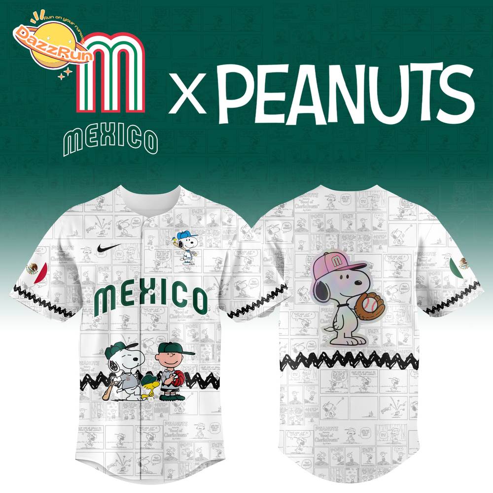 2025 Mexico Baseball Team X Peanuts World Baseball Classic Nike Limited White Baseball Jersey 2025 Mexico Baseball Team X Peanuts World Baseball Classic Nike Limited White Baseball Jersey