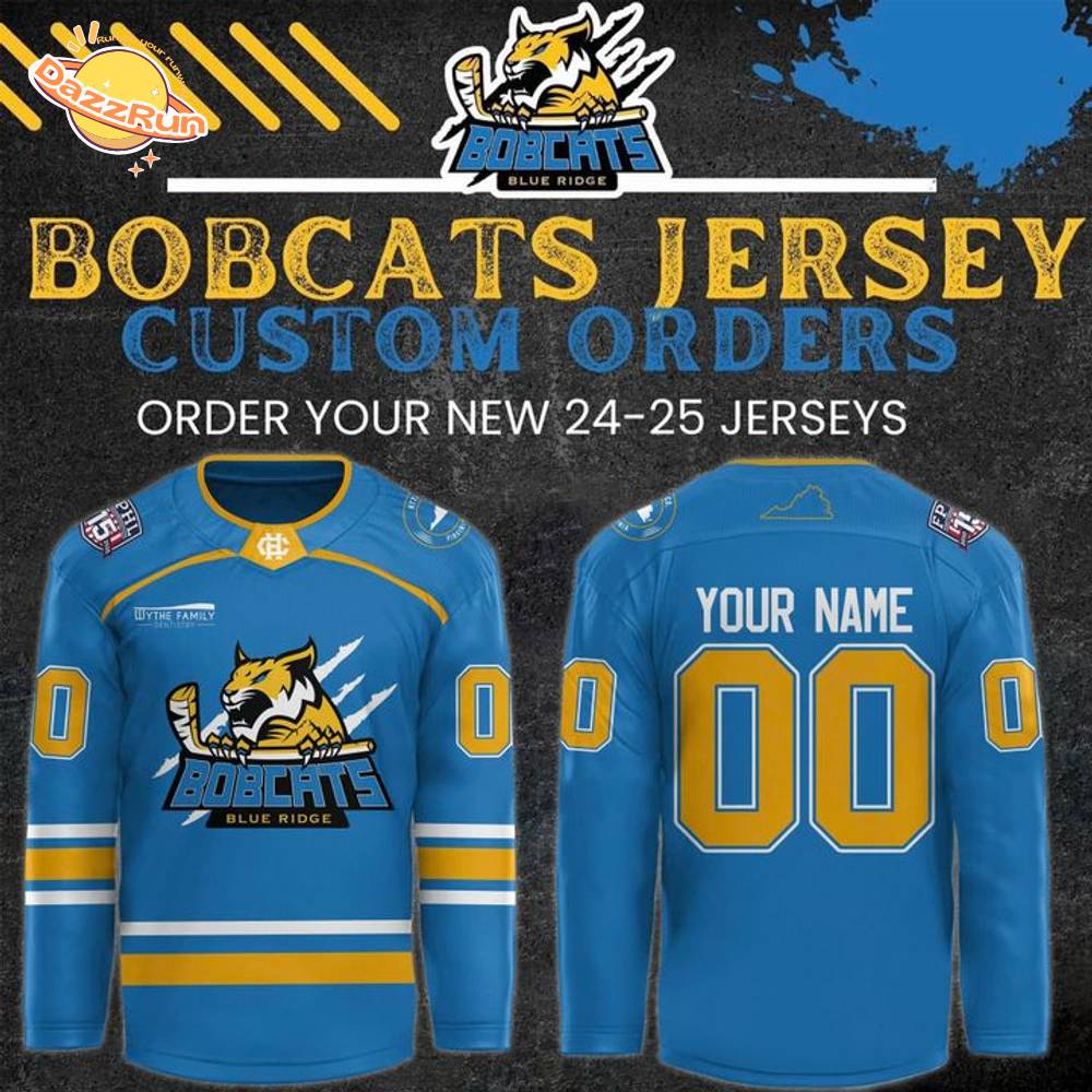 Bobcats Blue Ridge Pro Hockey Jerseys 2025 Limited Edition Bobcats Blue Ridge Pro Hockey Jerseys 2025 Limited Edition