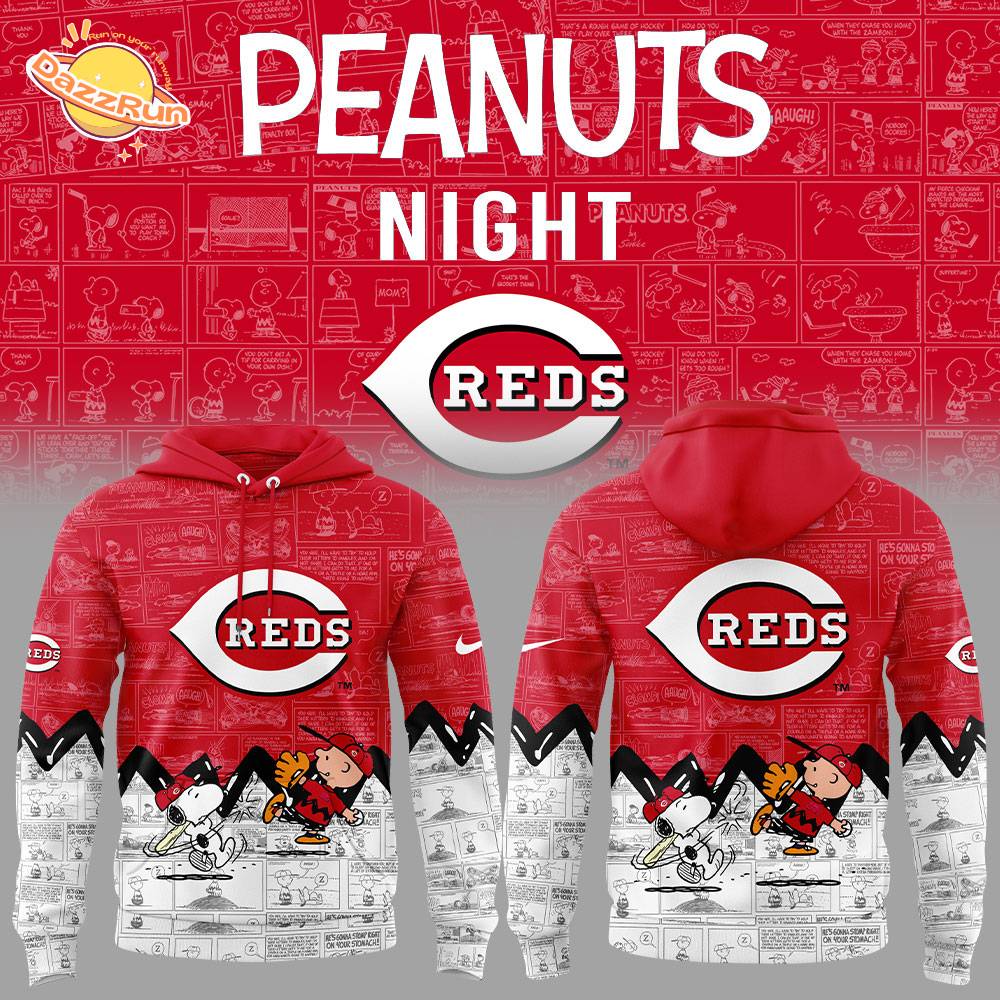 Cincinnati Reds x Peanuts 75th Anniversary Hoodie (Limited Edition) Cincinnati Reds x Peanuts 75th Anniversary Hoodie (Limited Edition)