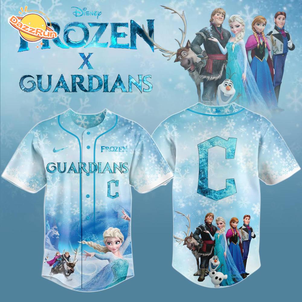 Cleveland Guardians MLB x Frozen Baseball Jersey Editions Limited Cleveland Guardians MLB x Frozen Baseball Jersey Editions Limited