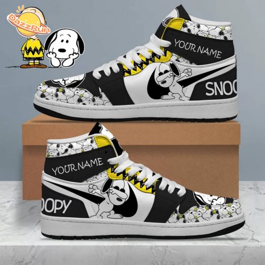 Snoopy Sneaker Custom name AJ1 sneaker