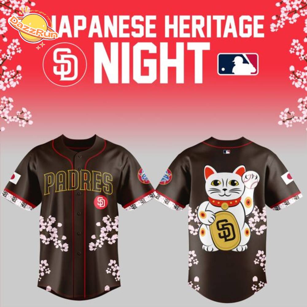 Limited Edition San Diego Padres x Japanese Heritage Night 2025 Baseball Jersey Limited Edition San Diego Padres x Japanese Heritage Night 2025 Baseball Jersey