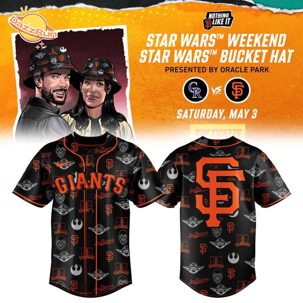 Limited Edition Star Wars Weekend X Giants 2025 Baseball Jersey Saturday May 3 Limited Edition Star Wars Weekend X Giants 2025 Baseball Jersey Saturday May 3
