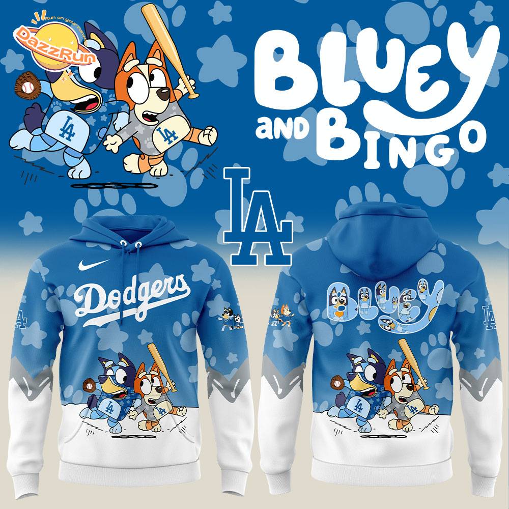 Los Angeles Dodgers x Bluey and Bingo Hoodie Limited Edition 2025 Los Angeles Dodgers x Bluey and Bingo Hoodie Limited Edition 2025