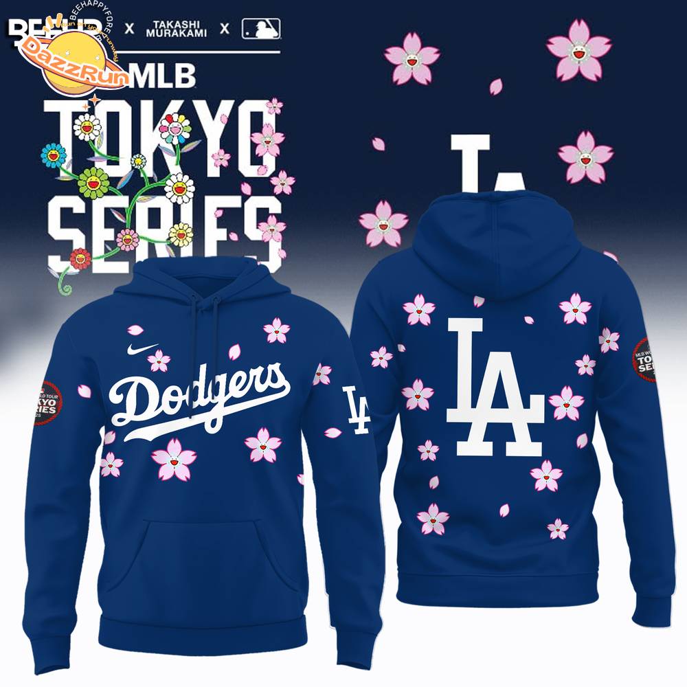 Los Angeles Dodgers x Takashi Murakami MLB World Tour Tokyo Series Hoodie 2025 Limited Edition Los Angeles Dodgers x Takashi Murakami MLB World Tour Tokyo Series Hoodie 2025 Limited Edition