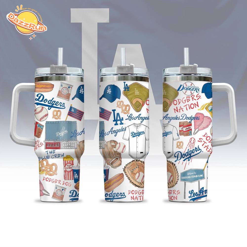 Los Angeles MLB The Blue Crew 40oz Handle Tumbler Los Angeles MLB The Blue Crew 40oz Handle Tumbler