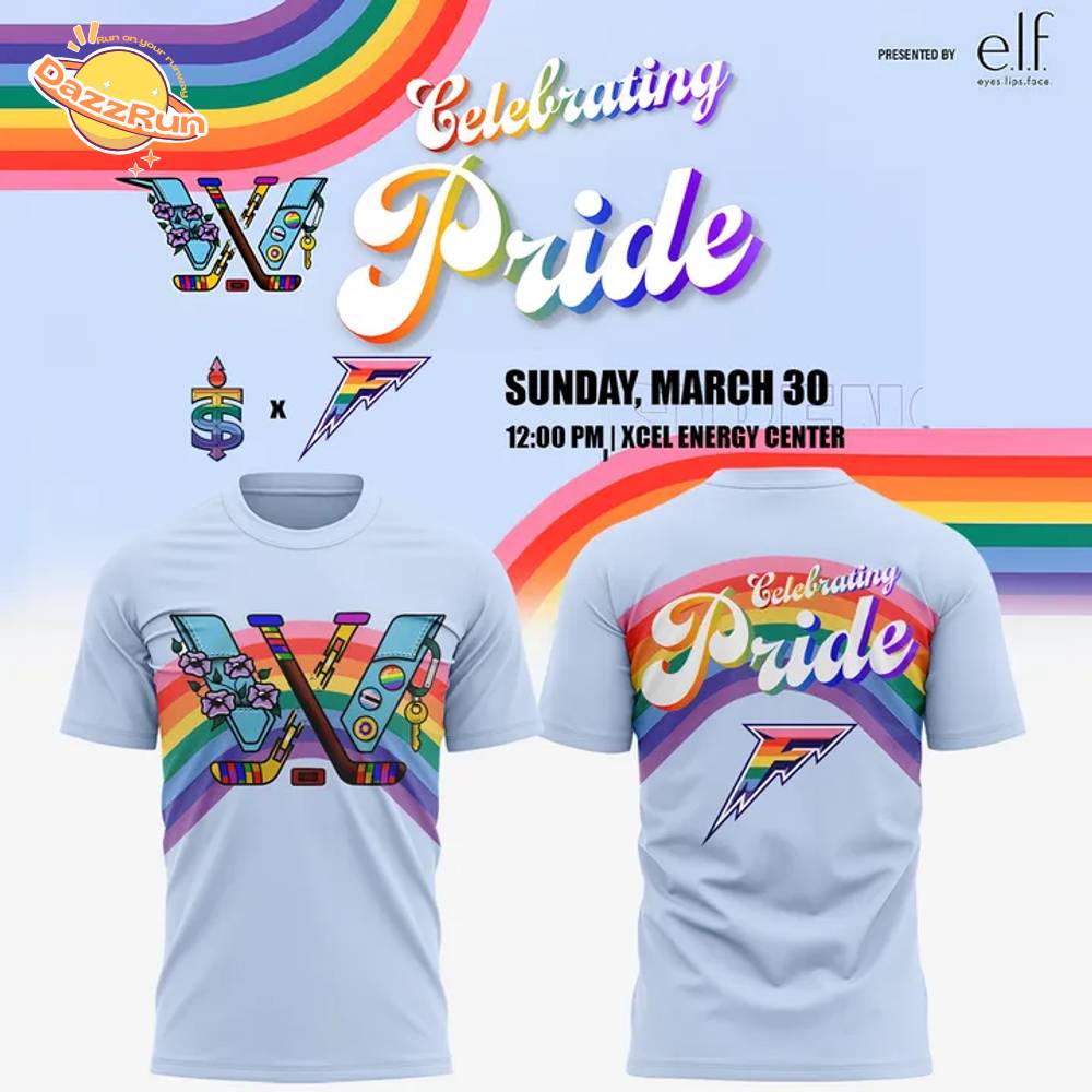 Minnesota Frost PWHL x ELI Adult Celebrating Pride Xcel Energy Center March 30 tshirt Minnesota Frost PWHL x ELI Adult Celebrating Pride Xcel Energy Center March 30 tshirt