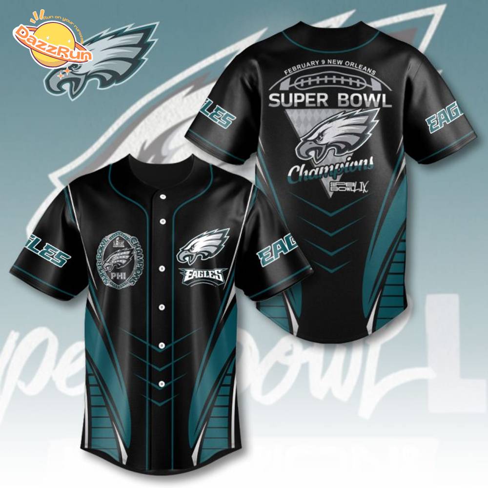 Philadelphia Eagles Super Bowl Baseball Jersey New Orleans Feb 9, 2025 Philadelphia Eagles Super Bowl Baseball Jersey New Orleans Feb 9, 2025