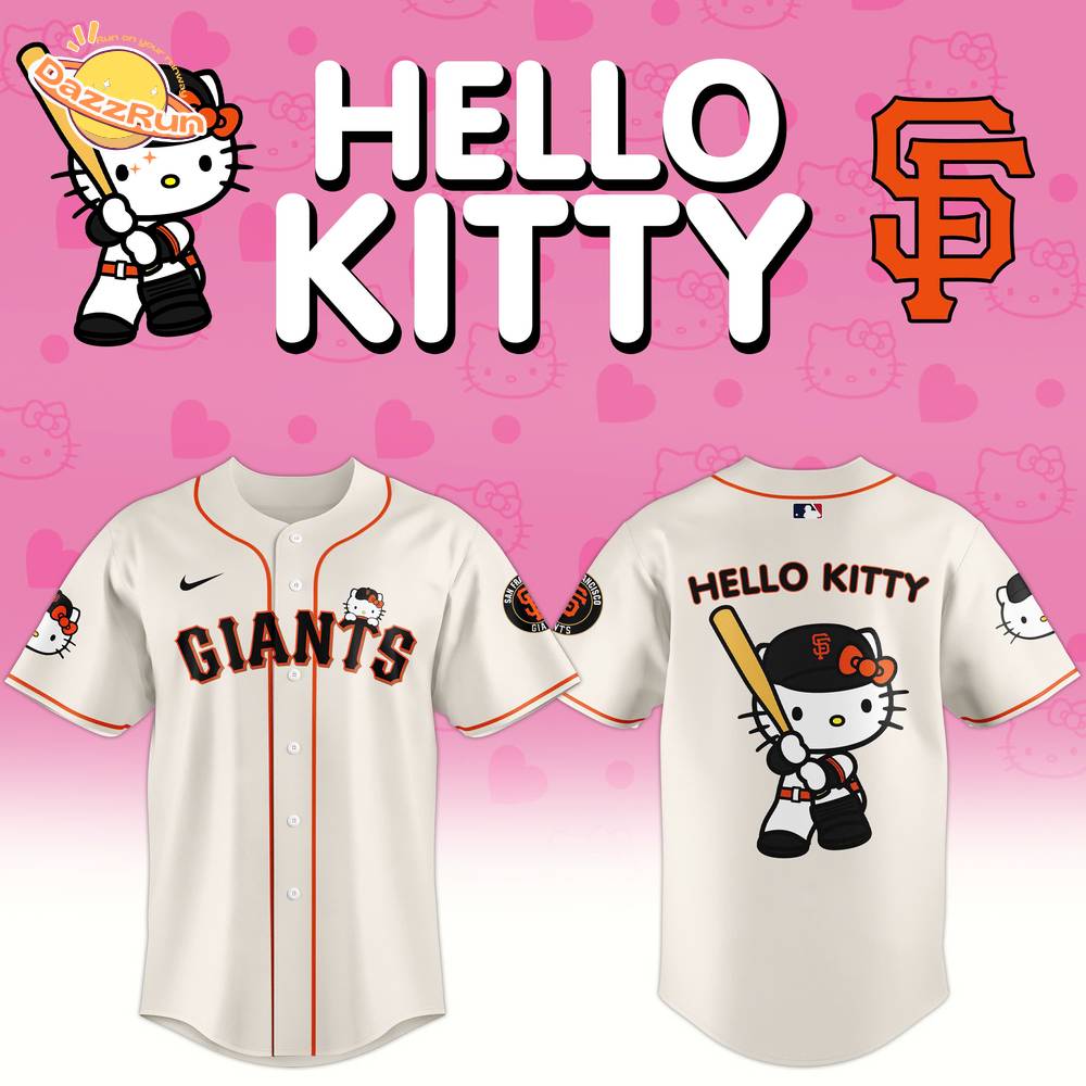 San Francisco Giants x Hello Kitty Night Baseball Jersey 2025 Limited Edition San Francisco Giants x Hello Kitty Night Baseball Jersey 2025 Limited Edition