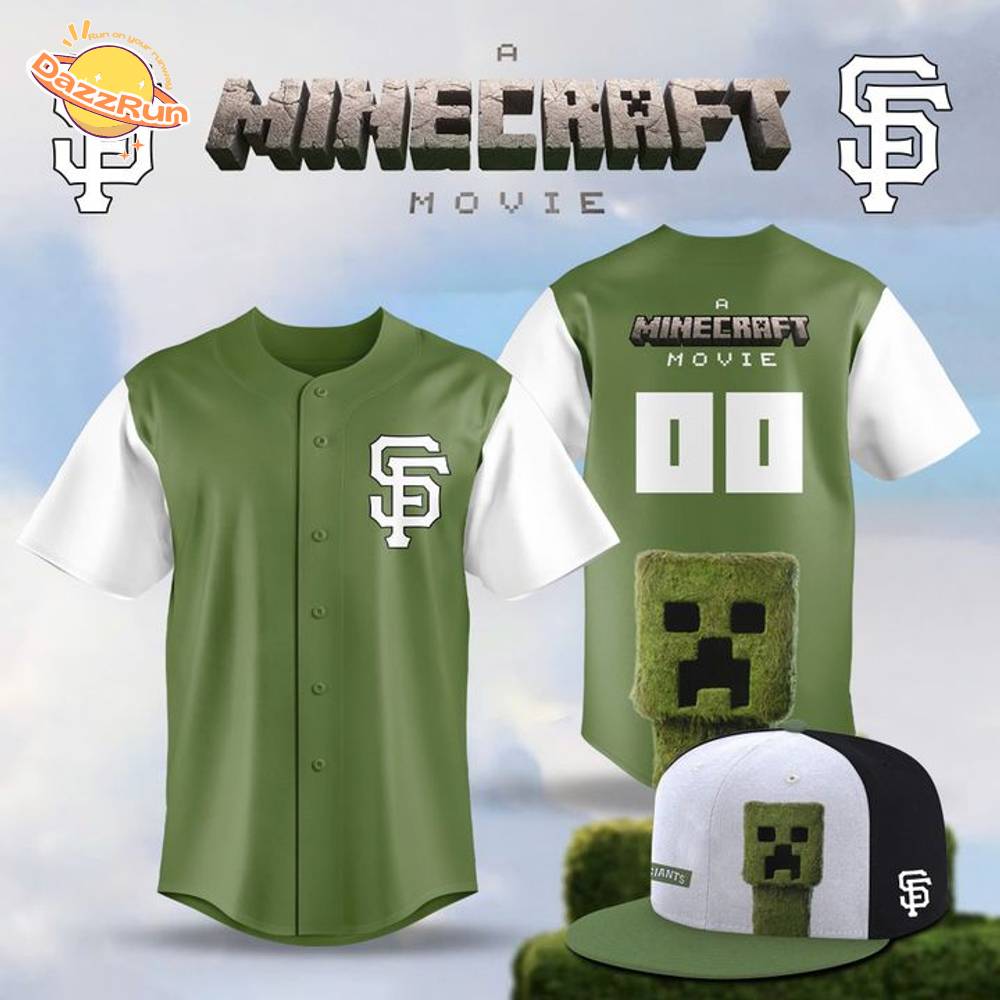 San Francisco X 2025 Minecraft Movie Limited Edition Baseball Jersey San Francisco X 2025 Minecraft Movie Limited Edition Baseball Jersey