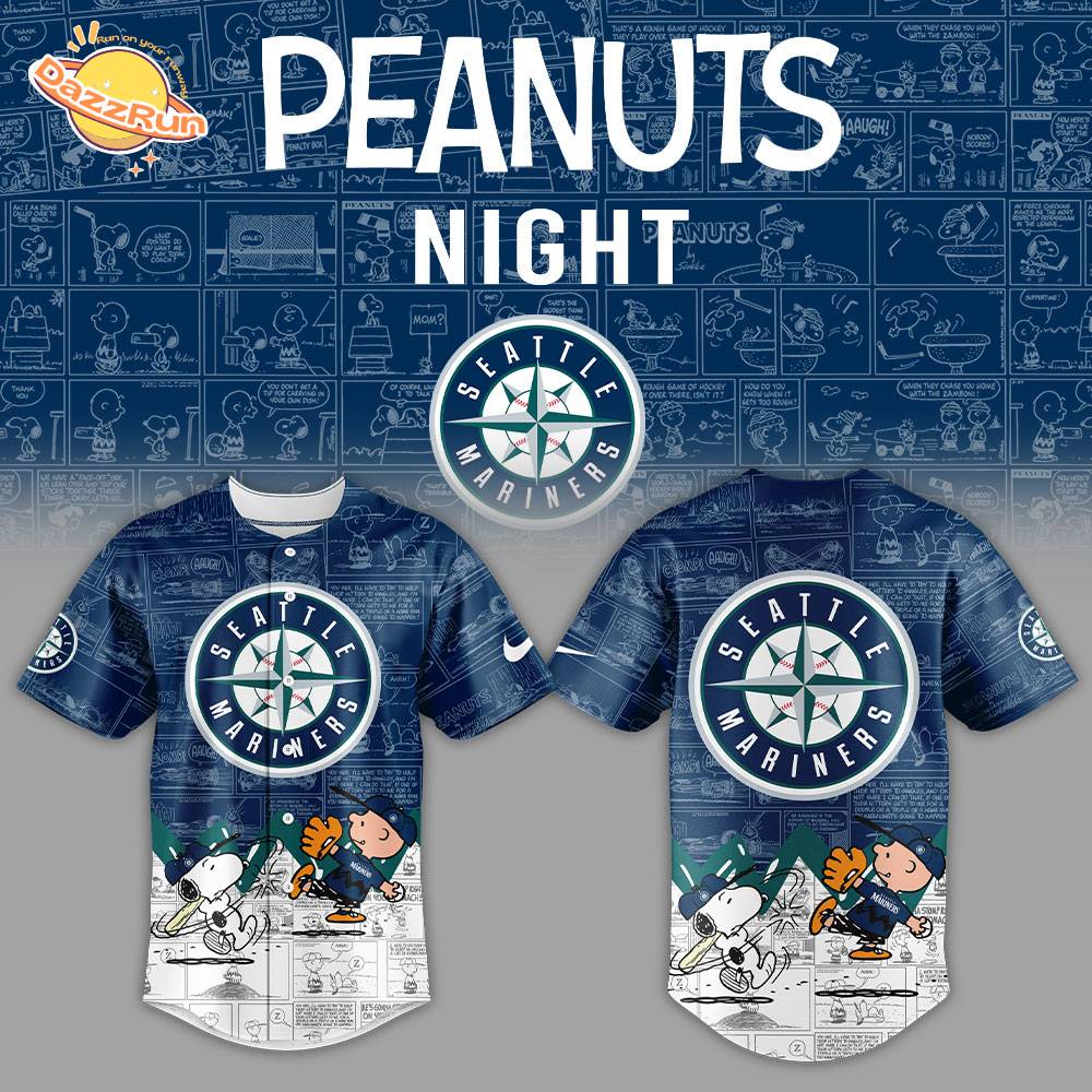 Seattle Mariners x Peanuts 75th Anniversary Jersey 2025 Special Edition Seattle Mariners x Peanuts 75th Anniversary Jersey 2025 Special Edition
