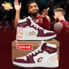 Special Edition custom name Cleveland Cavaliers blue AJ1 Sneakers