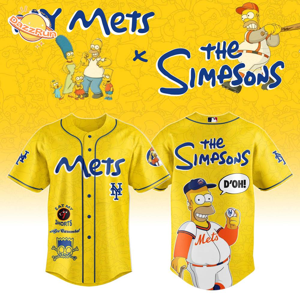 The Simpsons Eat My Shorts x MLB New York Mets Limited Edition Baseball Jersey 2025 The Simpsons Eat My Shorts x MLB New York Mets Limited Edition Baseball Jersey 2025