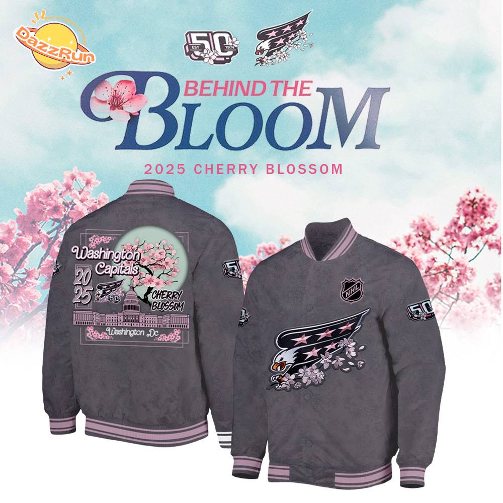 Washington Capitals 50Th Anniversary Cherry Blossom Jacket Washington Capitals 50Th Anniversary Cherry Blossom Jacket