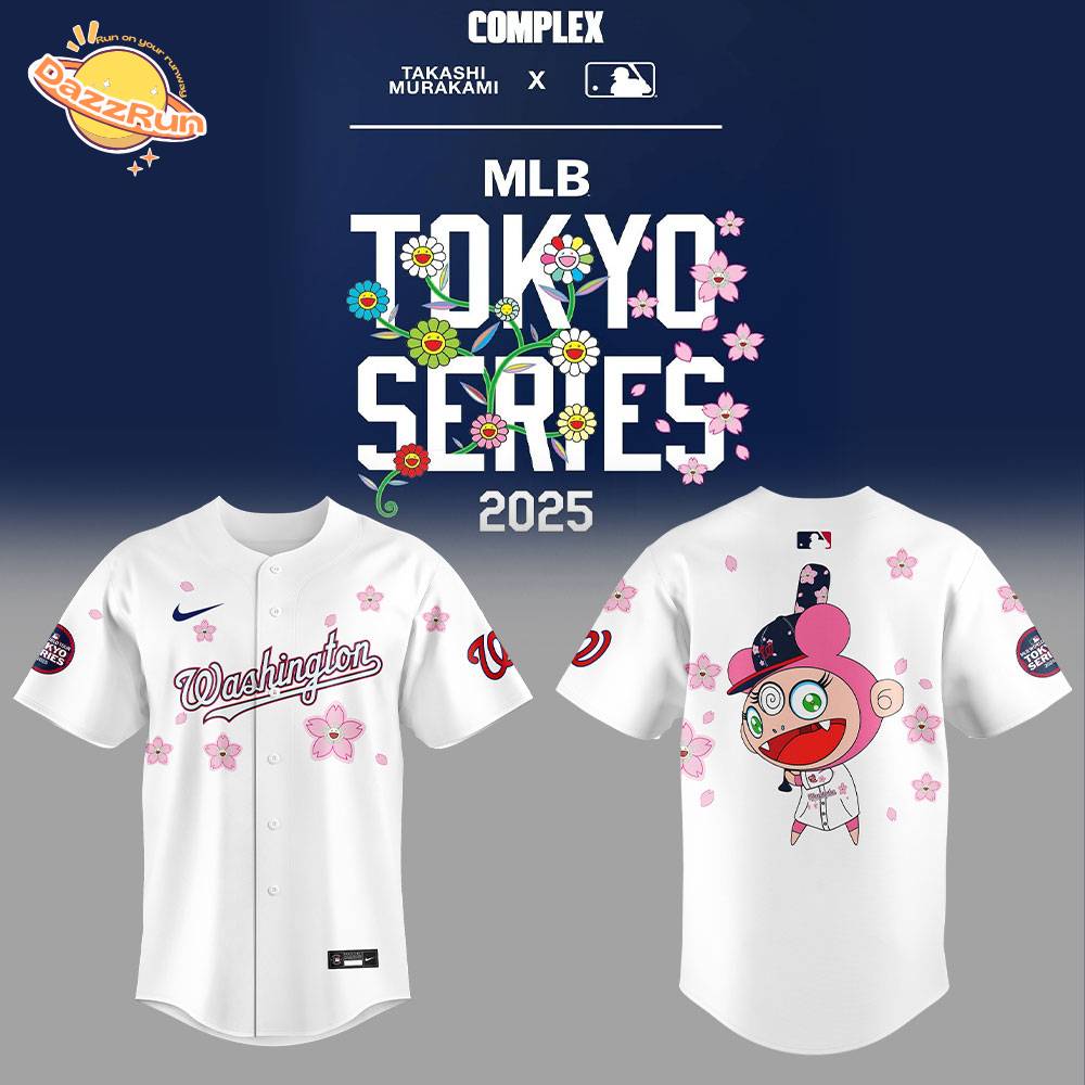 Washington Nationals x Takashi Murakami 2025 MLB World Tour Tokyo Series Limited Edition Baseball Jersey Washington Nationals x Takashi Murakami 2025 MLB World Tour Tokyo Series Limited Edition Baseball Jersey