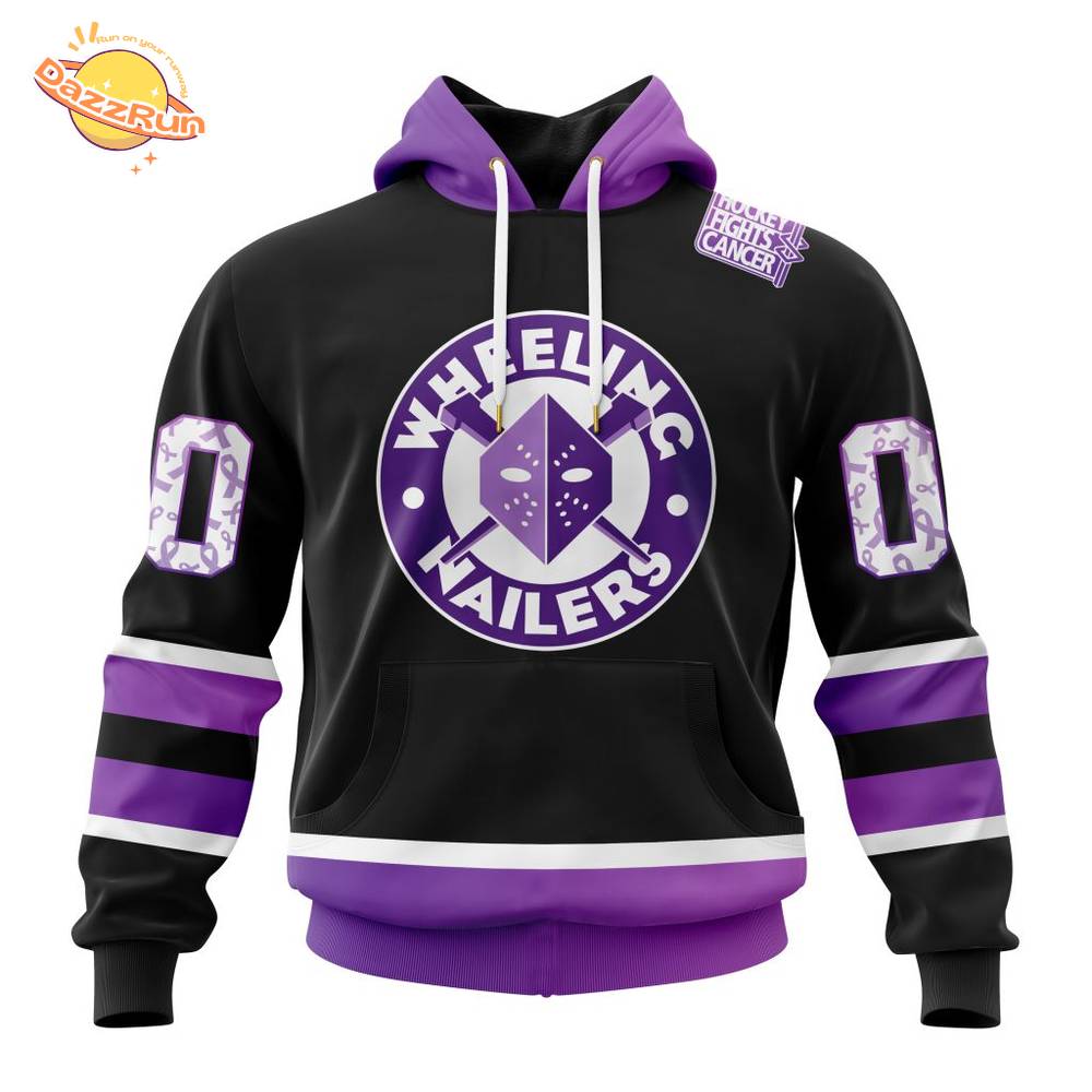 Wheeling Nailers Hockey Fights Cancer Awareness Hoodie 2025 Wheeling Nailers Hockey Fights Cancer Awareness Hoodie 2025