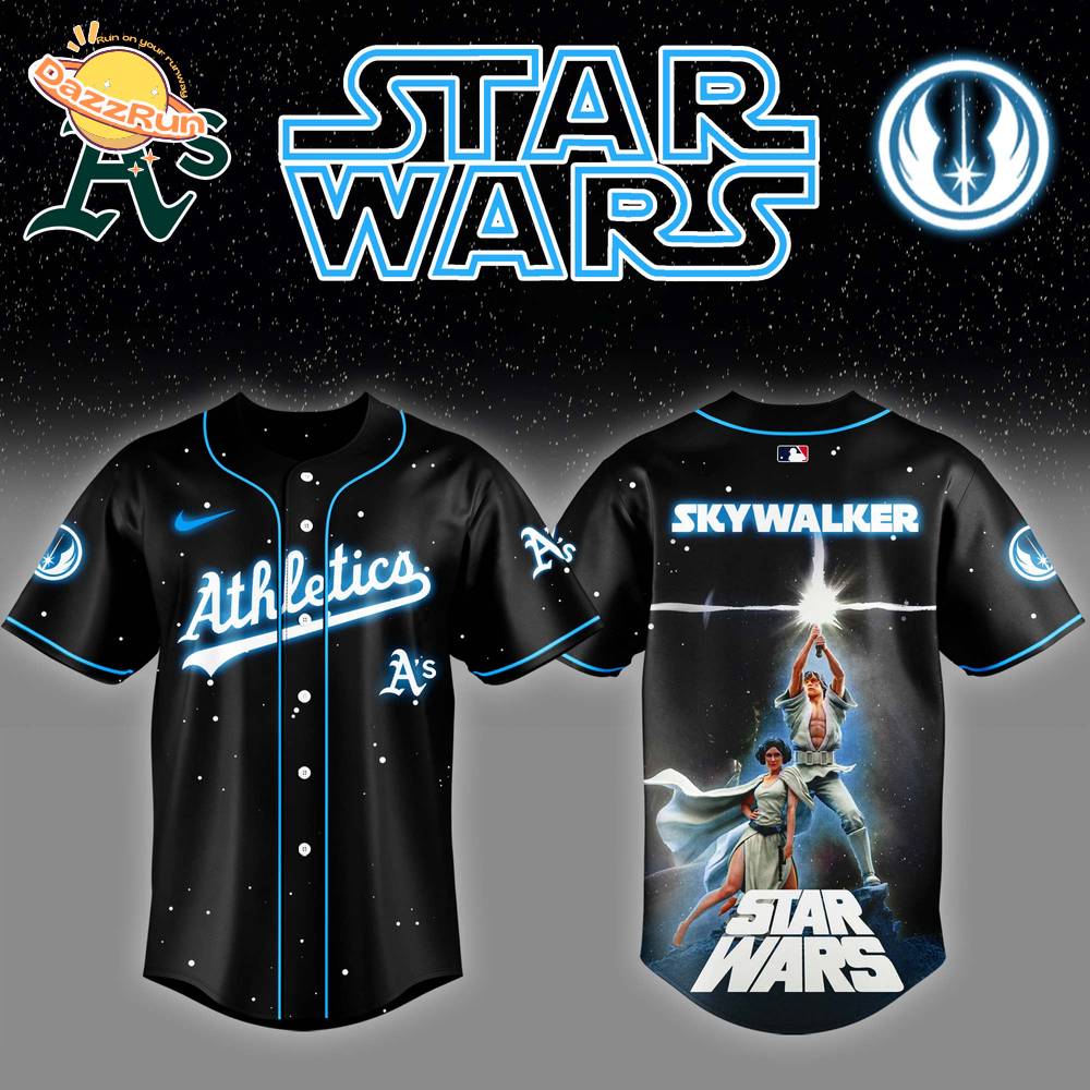 Athletics x Stars Wars Luke Skywalker Game Night Baseball Jersey Editions Limited Athletics x Stars Wars Luke Skywalker Game Night Baseball Jersey Editions Limited