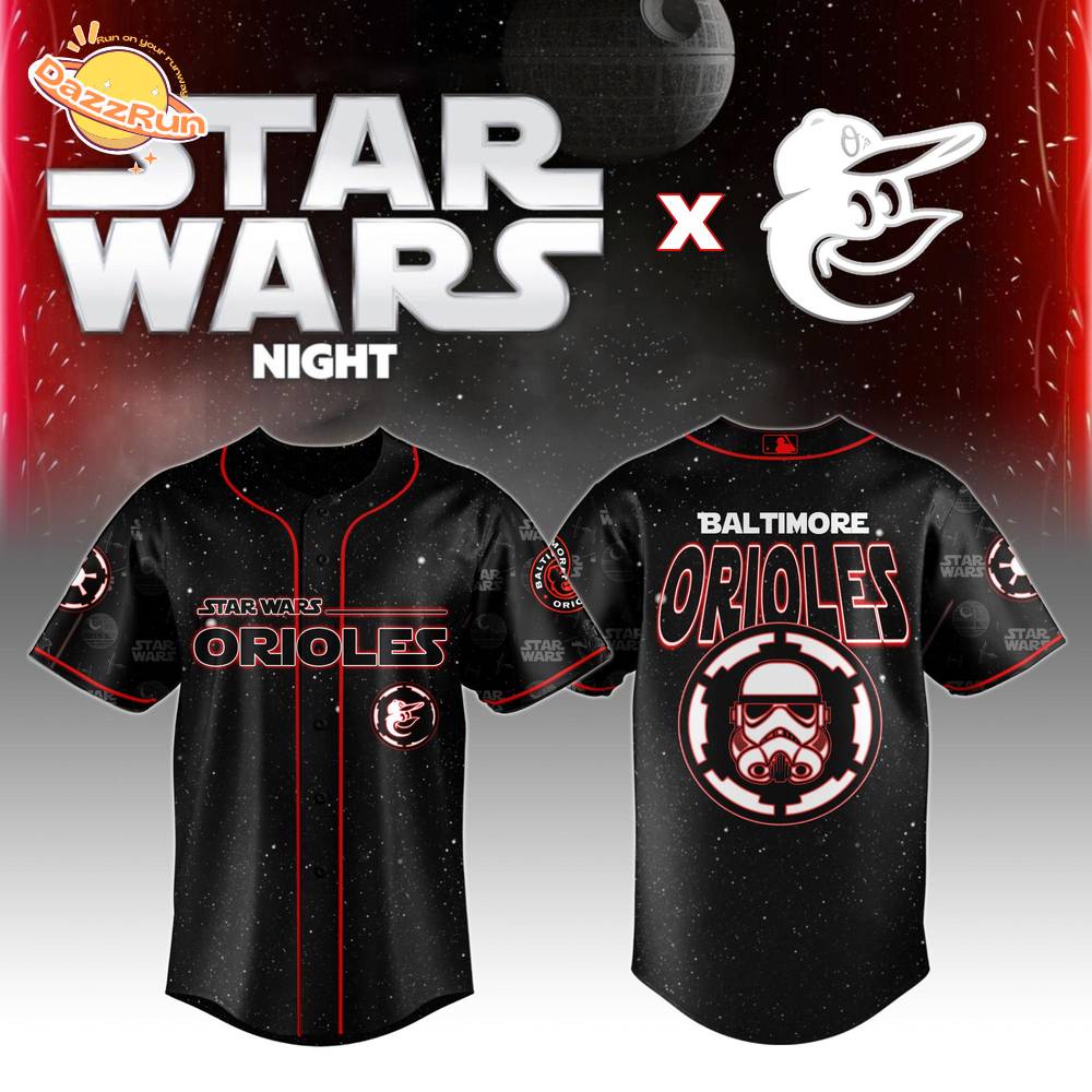 Baltimore Orioles MLB x Star Wars Night Special Edition Baseball Jersey 2025 Baltimore Orioles MLB x Star Wars Night Special Edition Baseball Jersey 2025